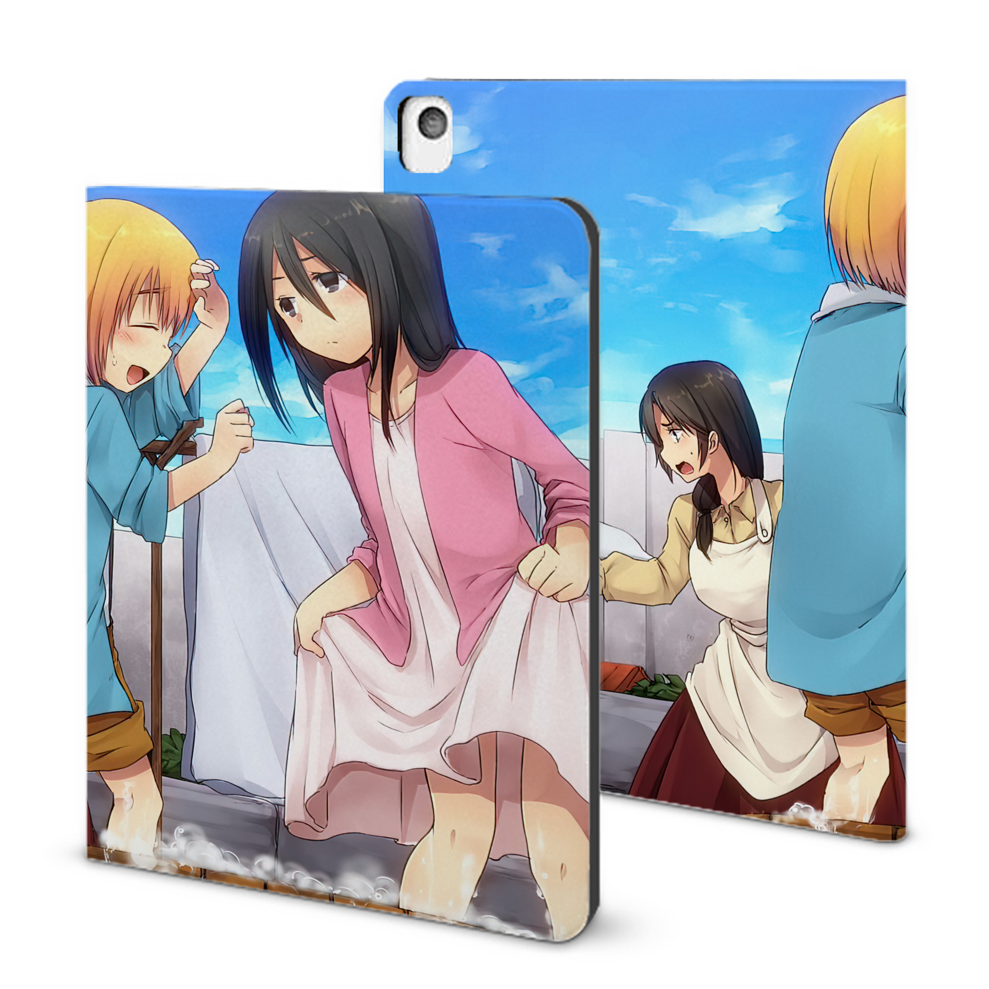 （画像用） 進撃の巨人 Attack on Titan IPadケース ペンホルダー付き ブックスタイルデザイン
